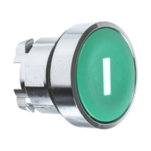 Testa pulsante Ã˜22 - ad impulso - filoghiera verde - i - SCHNEIDER ELECTRIC ZB4BA331 - SCHNEIDER ELECTRIC ZB4BA331 product photo