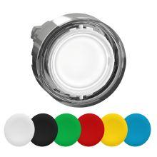 Testa pulsante luminoso con 6 capsule colorate- per LED universale - SCHNEIDER ELECTRIC ZB4BA98 product photo