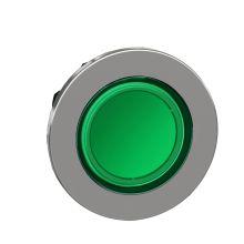 Testa pulsante luminoso  verde filopannello- per LED universale- Ø30 - SCHNEIDER ELECTRIC ZB4FW333 product photo
