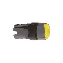 Testa pulsante luminoso circolare D.16 - filo ghiera - giallo - SCHNEIDER ELECTRIC ZB6AW5 product photo