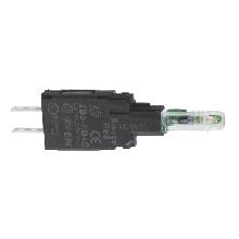 Corpo lampada spia - ZB6 - LED integrato GIALLO - 12-24 V - SCHNEIDER ELECTRIC ZB6EB5B product photo