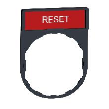 Porta etichetta 30 X 40mm - per unit?  D.22 - con etichetta RESET - SCHNEIDER ELECTRIC ZBY2323 product photo