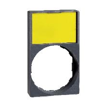 Porta etichetta 30 X 50mm con etichetta neutra per unit? D.22 testa circolare - SCHNEIDER ELECTRIC ZBY6H102 product photo