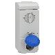 Presa da parete interbloccata fusibilata Unika IP65 16A 220V 2P+T - SCHNEIDER ELECTRIC 83181 product photo Photo 01 2XS