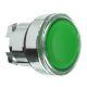Testa pulsante luminoso Ø22 - verde - per inserimento etichetta- per LED universale - SCHNEIDER ELECTRIC ZB4BA38 product photo Photo 01 2XS