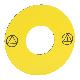 Etichetta circolare D.45 - per pulsante arresto emergenza - gialla - senza testo - SCHNEIDER ELECTRIC ZB6Y7001 product photo Photo 01 2XS