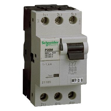 INTERRUTTORE PROTEZIONE MOTORE P25M 0.63-1 A - SCHNEIDER ELECTRIC 21104 product photo Photo 01 3XL