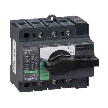 Interruttore / sezionatore Compact INS80 - 80 A - 3 poli - SCHNEIDER ELECTRIC 28904 product photo Photo 01 3XL