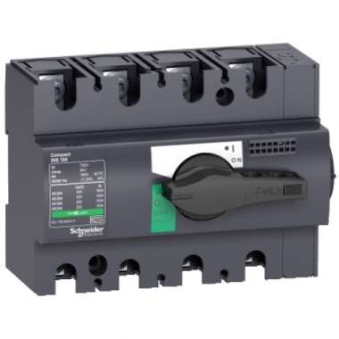 MANOPOLA NERA INS125 4P - SCHNEIDER ELECTRIC 28911 - SCHNEIDER ELECTRIC 28911 product photo Photo 01 3XL