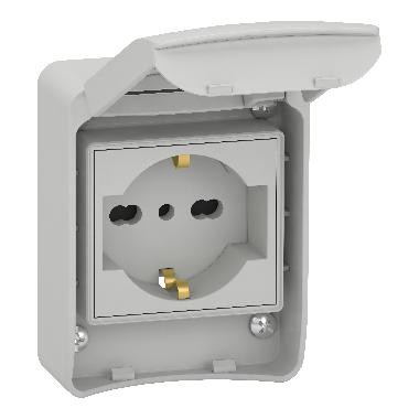 PRESA INC.UNEL/BIPASSO 2PT230V - SCHNEIDER ELECTRIC 81146 - SCHNEIDER ELECTRIC 81146 - SCHNEIDER ELECTRIC 81146 product photo Photo 01 3XL