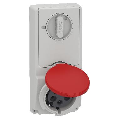 Presa da incasso interbloccata con fusibile Unika IP44 32A 380V 3P+N+T - SCHNEIDER ELECTRIC 82147 product photo Photo 01 3XL