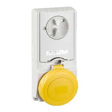 Presa da incasso interbloccata con fusibile Unika IP65 32A 110V 2P+T - SCHNEIDER ELECTRIC 82189 product photo Photo 01 3XL