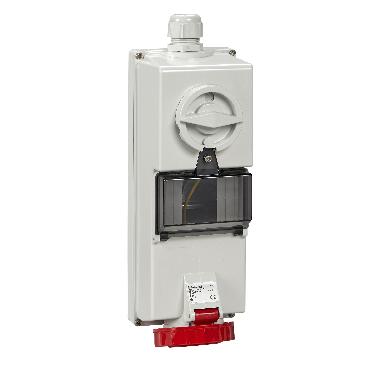 Presa da parete interbloccata/vano DIN Isoblock IP65 16A 380V 3P+N+T - SCHNEIDER ELECTRIC 82759 product photo Photo 01 3XL