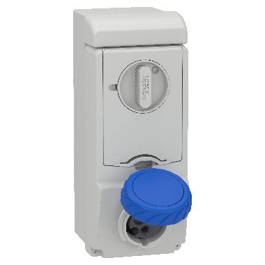 Presa da parete interbloccata fusibilata Unika IP65 16A 220V 2P+T - SCHNEIDER ELECTRIC 83181 product photo Photo 01 3XL