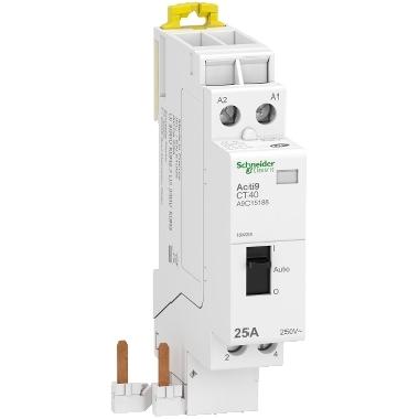 Contattore CT40 2NA 25A comando 230?240Vca manuale - SCHNEIDER ELECTRIC A9C15188 product photo Photo 01 3XL