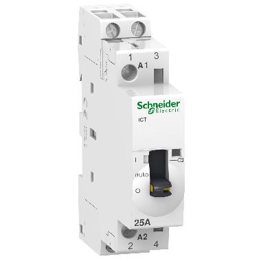 Contattore iCT 2NA 25A comando 24Vca man. - SCHNEIDER ELECTRIC A9C21132 product photo Photo 01 3XL