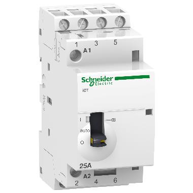 Contattore iCT 4NA 25A comando 230?240Vca man. - SCHNEIDER ELECTRIC A9C21834 product photo Photo 01 3XL