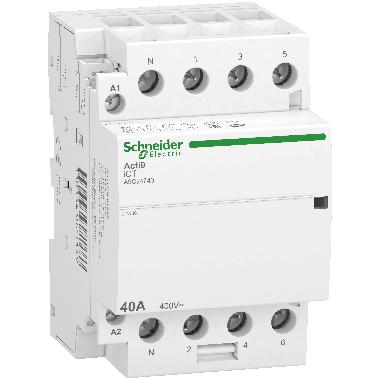 Contattore iCT 4NA 40A comando 230?240Vca 3P+N - SCHNEIDER ELECTRIC A9C24740 product photo Photo 01 3XL
