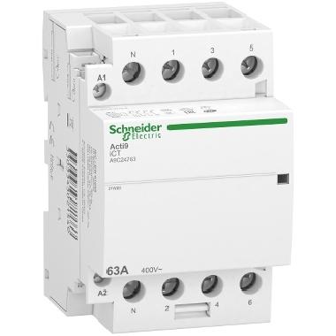 CONTATTORE ICT 4NA 63A COM. 230/240VCA 3P+N - SCHNEIDER ELECTRIC A9C24763 product photo Photo 01 3XL