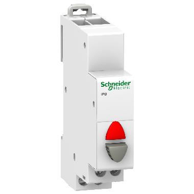 Pulsante iPB 1NC 20A 250Vca grigio e spia rossa 110??230Vca - SCHNEIDER ELECTRIC A9E18037 product photo Photo 01 3XL