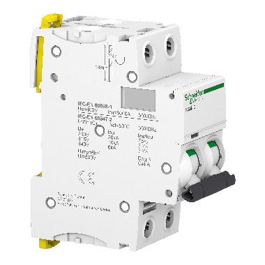 INTERRUTTORE AUTOMATICO IC60N 2P C  25A 6000A - SCHNEIDER ELECTRIC A9F79225 product photo Photo 04 3XL