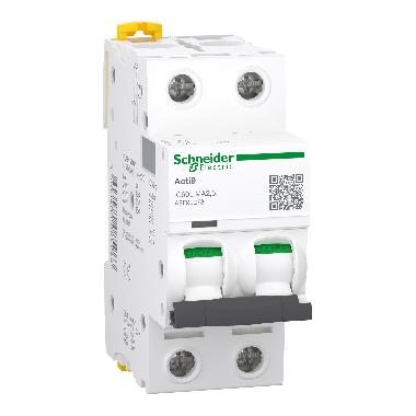Interruttore solo magnetico iC60L 2P MA 2,5A 20kA - SCHNEIDER ELECTRIC A9F90273 product photo Photo 01 3XL