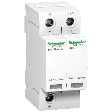 SCARICATORE SPD iPRD8r 1P+N 2,5kA riport. estraibile Tipo 2 e 3 - SCHNEIDER ELECTRIC A9L08501 product photo Photo 01 3XL
