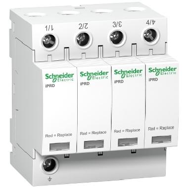 Scaricatore Sovratensione SPD iPRD40 4P 15kA estraibile Tipo 2 - SCHNEIDER ELECTRIC A9L40400 product photo Photo 01 3XL