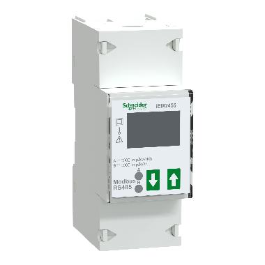 Contatore di energia modulare monofase iEM2455 - 230V - 100Acon comunicazione Modbus - SCHNEIDER ELECTRIC A9MEM2455 product photo Photo 01 3XL