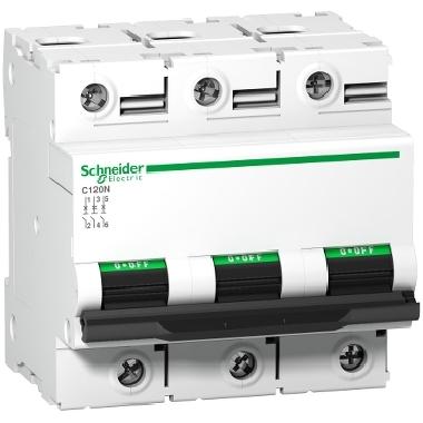 Interruttore magnetotermico C120N 3P C 100A 10000A - SCHNEIDER ELECTRIC A9N18367 product photo Photo 01 3XL
