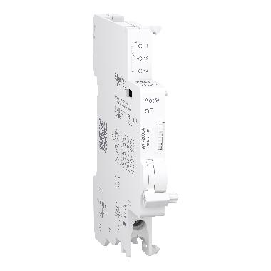 Contatto ausiliario Acti9 OF per C40/C120/ID C40/C40 Vigi, 100mA to 6A, connessione dal basso - SCHNEIDER ELECTRIC A9N26904 product photo Photo 01 3XL