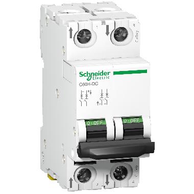 Interruttore magnetotermico CC C60H-DC 2P C 2A - SCHNEIDER ELECTRIC A9N61522 product photo Photo 01 3XL