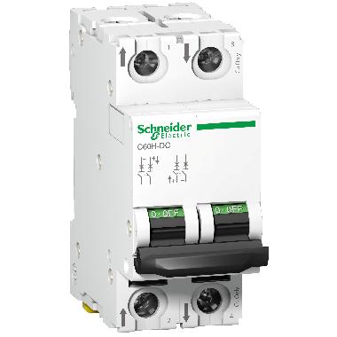 Interruttore magnetotermico CC C60H-DC 2P C 32A - SCHNEIDER ELECTRIC A9N61535 product photo Photo 01 3XL