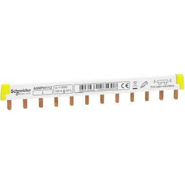 Pettine di collegamento tagliabile iC60/STI 1P (L1) 12 moduli - SCHNEIDER ELECTRIC A9XPH112 product photo Photo 01 3XL
