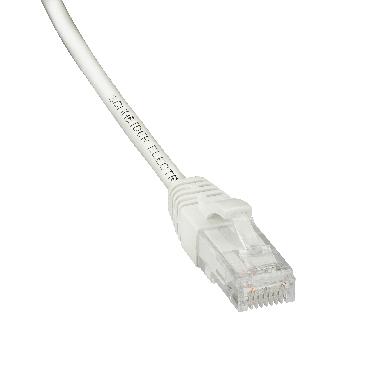 Patch cord, Actassi, Category 6, U/UTP, LSZH, 0.5 m, bianca - SCHNEIDER ELECTRIC ACTPC6UULS05WE product photo Photo 01 3XL