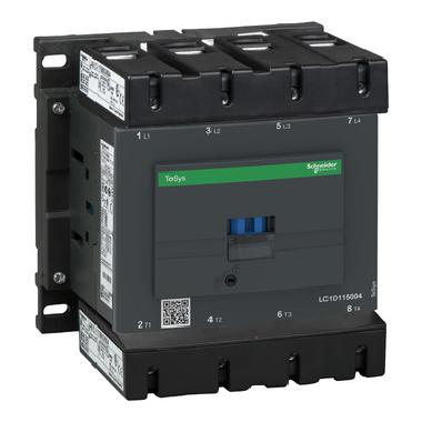 Contattore TeSys LC1D - 4 poli - AC1 440V 200 A - 24 V AC - SCHNEIDER ELECTRIC LC1D115004B7 product photo Photo 01 3XL