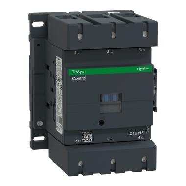 Contattore TeSys LC1D - 3 poli - AC3 440V 115 A - 380 V AC - SCHNEIDER ELECTRIC LC1D115Q7 product photo Photo 01 3XL