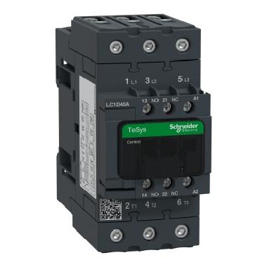 Contattore TeSys LC1D - 3 poli - AC3 440V 40 A - 400V AC - SCHNEIDER ELECTRIC LC1D40AV7 product photo Photo 01 3XL