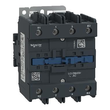 Contattore TeSys LC1D - 4 poli - AC1 440V 125 A - 24 V AC - SCHNEIDER ELECTRIC LC1D80004B7 product photo Photo 01 3XL