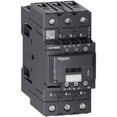 TeSys D contactor 3P 80A AC-3 up to 440V coil 220V AC 50/60Hz - SCHNEIDER ELECTRIC LC1D80AM7 product photo Photo 01 3XL
