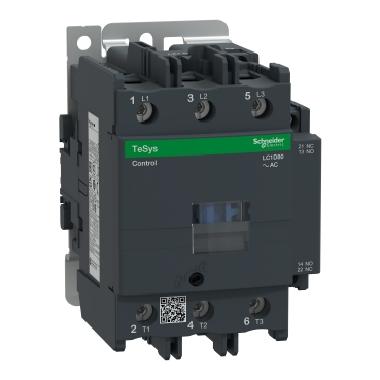 Contattore TeSys LC1D - 3 poli - AC3 440V 80 A - 48 V AC - SCHNEIDER ELECTRIC LC1D80E7 product photo Photo 01 3XL