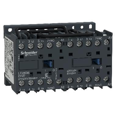 Teleinvertitore TeSys LC2K - 3 poli - AC3 440V 6 A - 24 V CA - SCHNEIDER ELECTRIC LC2K0601B7 product photo Photo 01 3XL