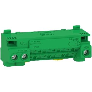 Morsettiera Isolamento terra 24 fori c / n connett. - SCHNEIDER ELECTRIC LGYT1E24 product photo Photo 01 3XL