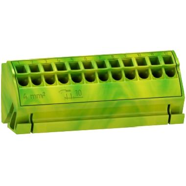 4 Blocco di terra 12X4mm2 - SCHNEIDER ELECTRIC LVS04214 product photo Photo 01 3XL