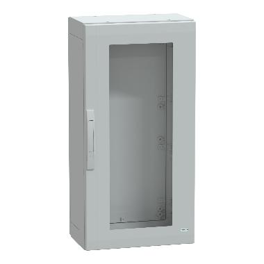 Armadio in poliestere con porta trasparente 1000x500x320 IP65 RAL 7035 - SCHNEIDER ELECTRIC NSYPLA1053TG product photo Photo 01 3XL