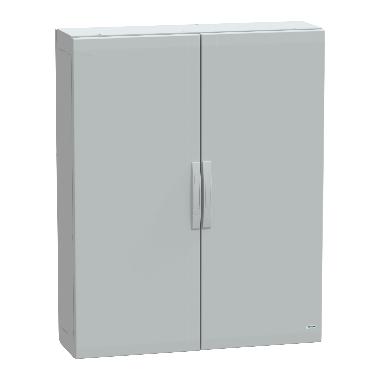 Armadio in poliestere con porta liscia 1250x1000x320 IP65 RAL 7035 - SCHNEIDER ELECTRIC NSYPLA12103G product photo Photo 01 3XL