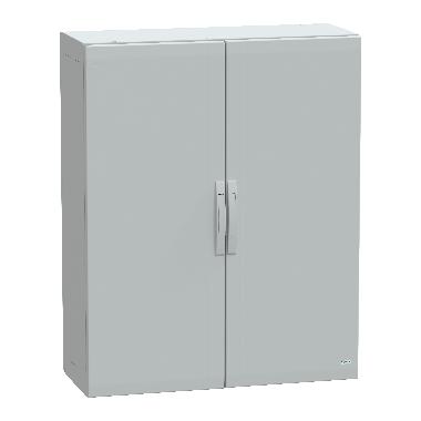 Armadio in poliestere con porta liscia 1250x1000x420 IP65 RAL 7035 - SCHNEIDER ELECTRIC NSYPLA12104G product photo Photo 01 3XL