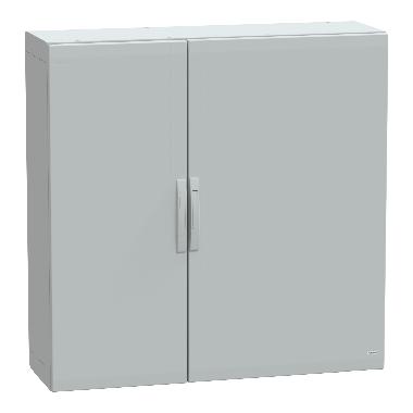 Armadio in poliestere con porta liscia 1250x1250x420 IP65 RAL 7035 - SCHNEIDER ELECTRIC NSYPLA12124G product photo Photo 01 3XL