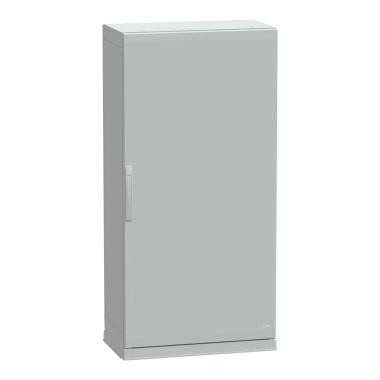 Armadio in poliestere con porta liscia e zoccolo 1500x750x420 IP54 RAL 7035 - SCHNEIDER ELECTRIC NSYPLAZ1574G product photo Photo 01 3XL