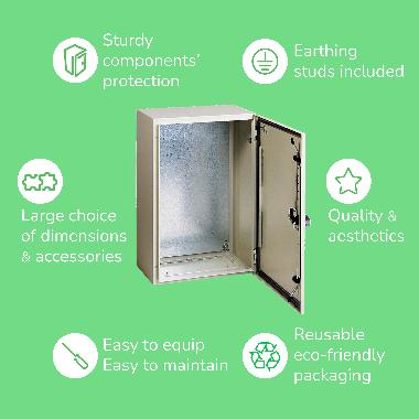 PORTA TRASPARENTE 1000X800X300 S3D 7035 - SCHNEIDER ELECTRIC NSYS3D10830T product photo Photo 01 3XL